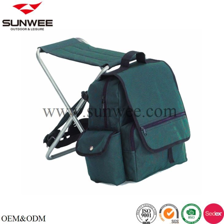 fishing stool with backpack